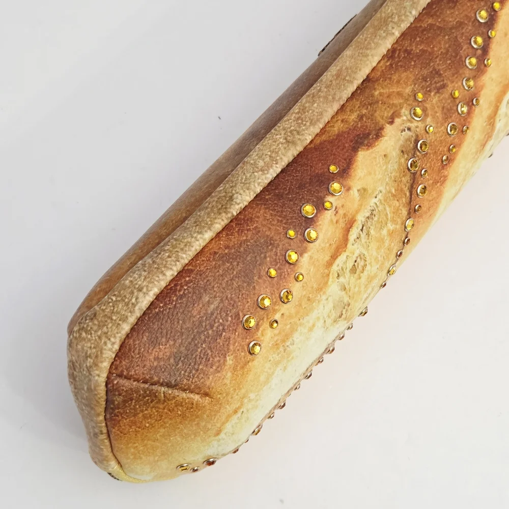 RARE BETSEY JOHNSON J'TAIME CARBS BAG-UETTE CLUTCH CROSSBODY BAG - Picture 14 of 15